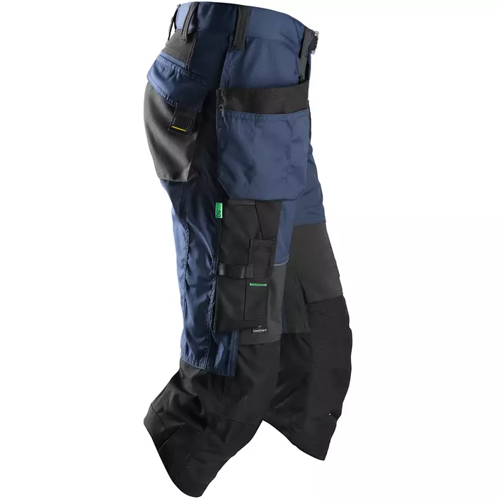 Snickers craftsman knee pants FlexiWork 6905, Marine Blue/Black, large image number 3