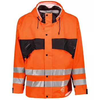Abeko Atec De Luxe Supreme rain jacket, Hi-Vis Orange/Black