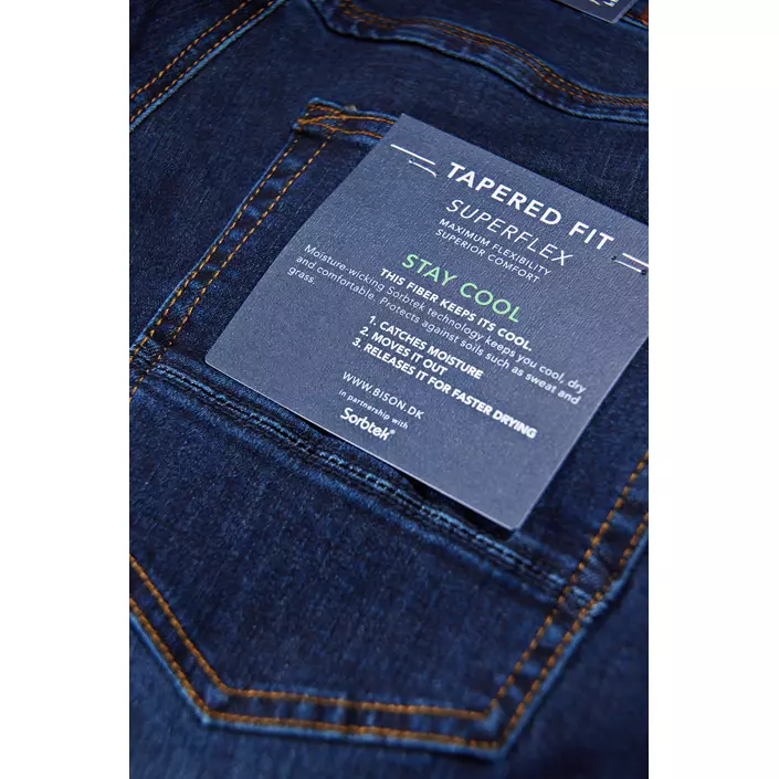 Bison Superflex jeans, Dark denim, large image number 5