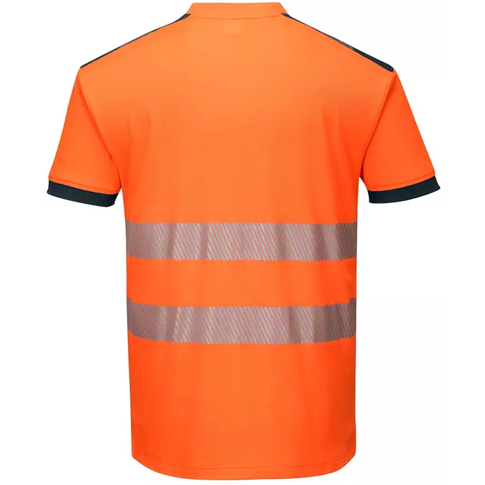 Portwest PW3 T-shirt, Hi-Vis Orange/Mørk Marine, large image number 1