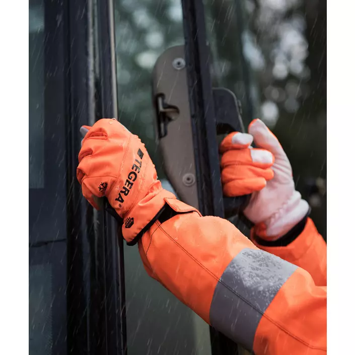 Tegera 288 vinter arbetshandskar, Orange/vit, large image number 1
