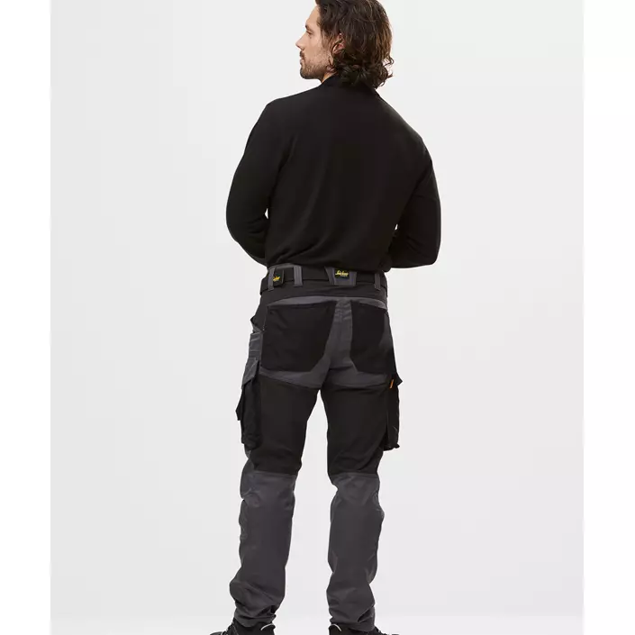 Snickers långärmad pikétröja 2608, Svart, large image number 3