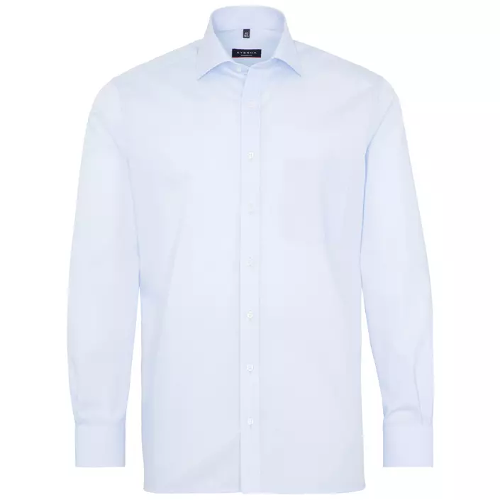 Eterna Uni Modern fit Poplin skjorta, Ljus Blå, large image number 0