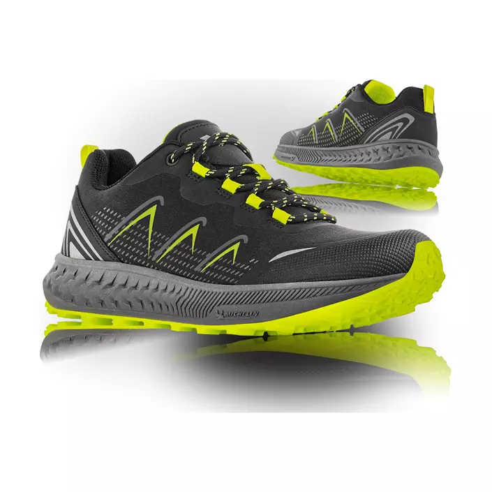 VM Footwear Marseille sneakers, Svart/Grön, large image number 0