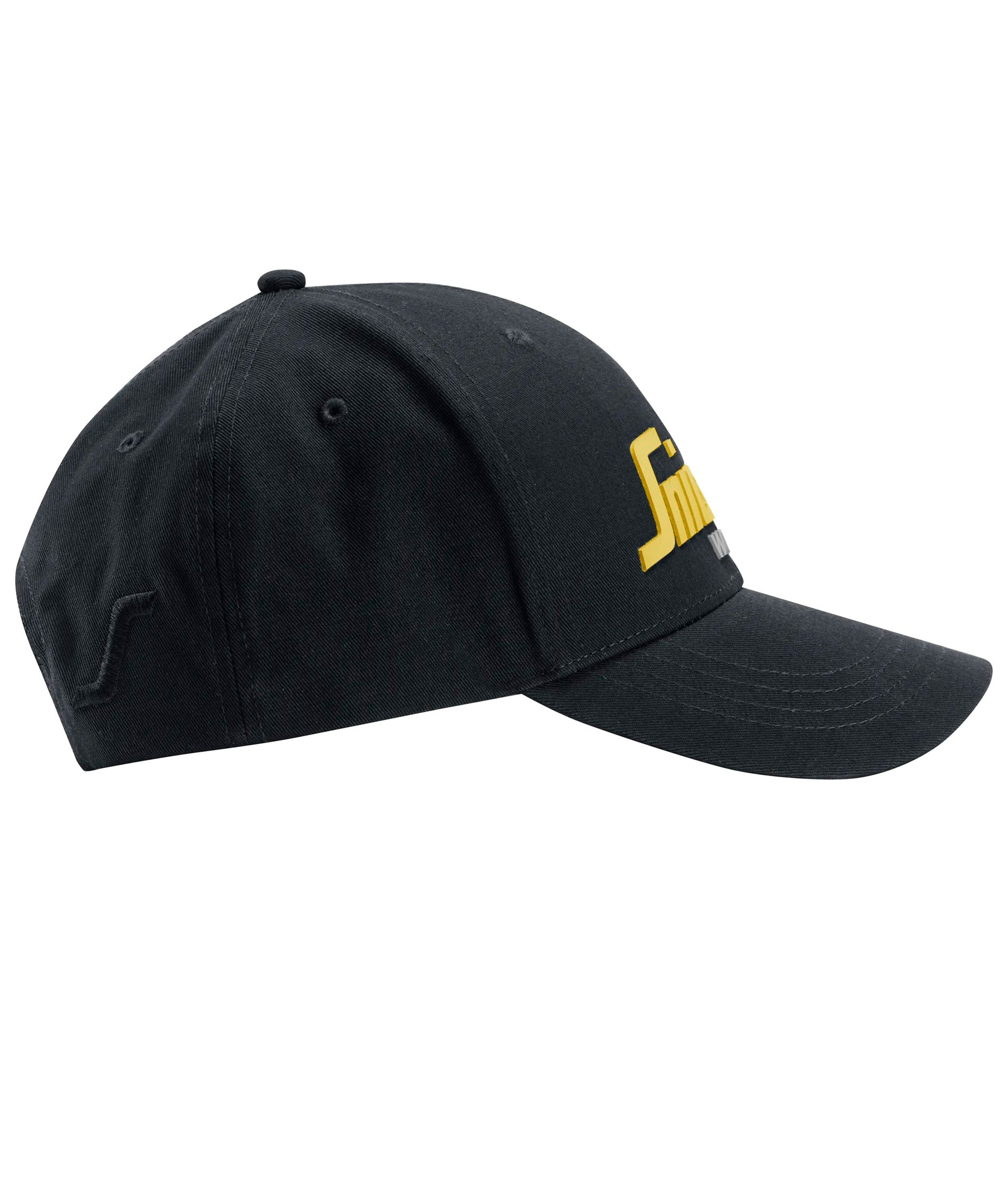 Snickers logo cap, Black/Hi-Vis Yellow, Black/Hi-Vis Yellow, large image number 2