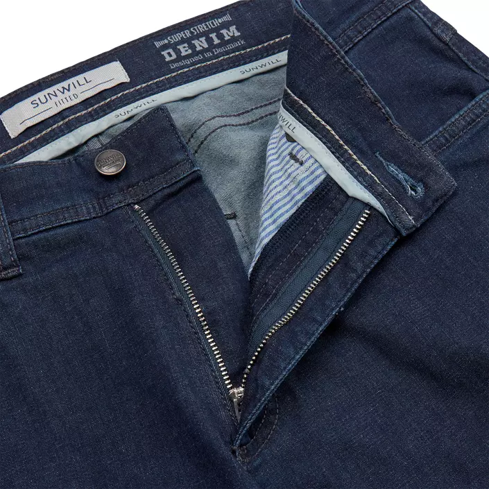 Sunwill Super Stretch Light Weight Fitted jeans, Dark navy, large image number 2