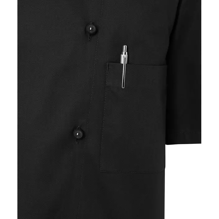 Karlowsky Lennert short-sleeved chefs jacket without buttons, Black, large image number 4
