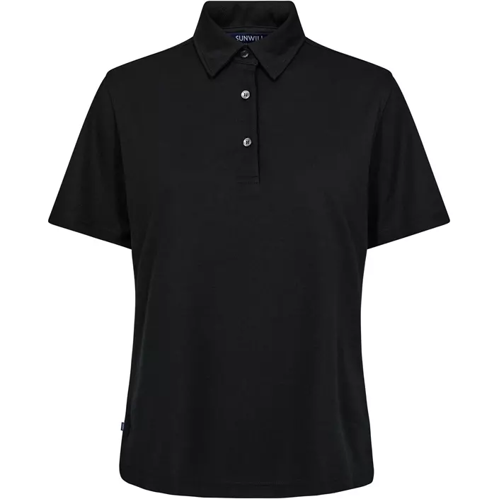 Sunwill women's polo shirt, Black, large image number 0