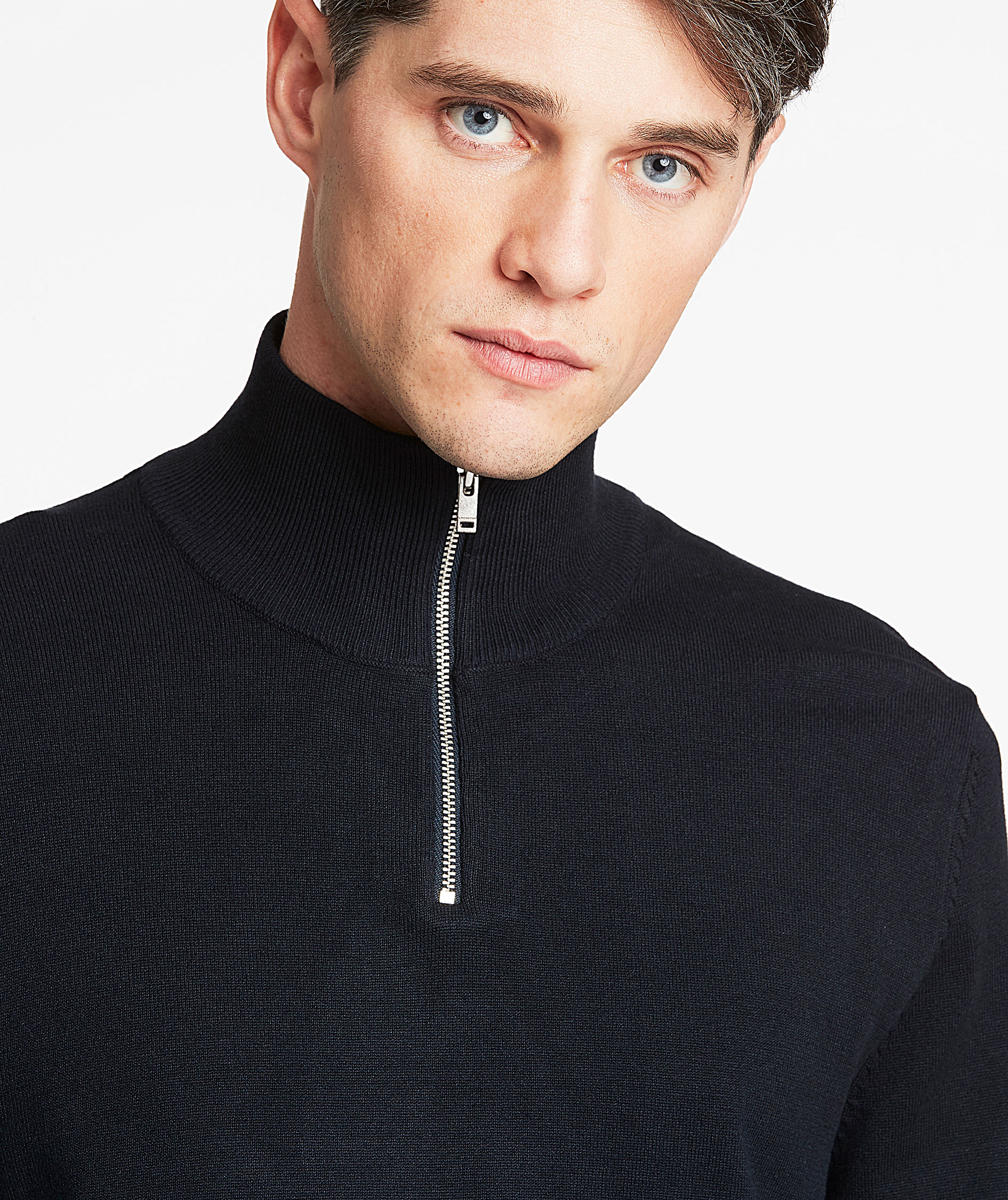 Lindbergh stickad tr&ouml;ja, Navy, large image number 3