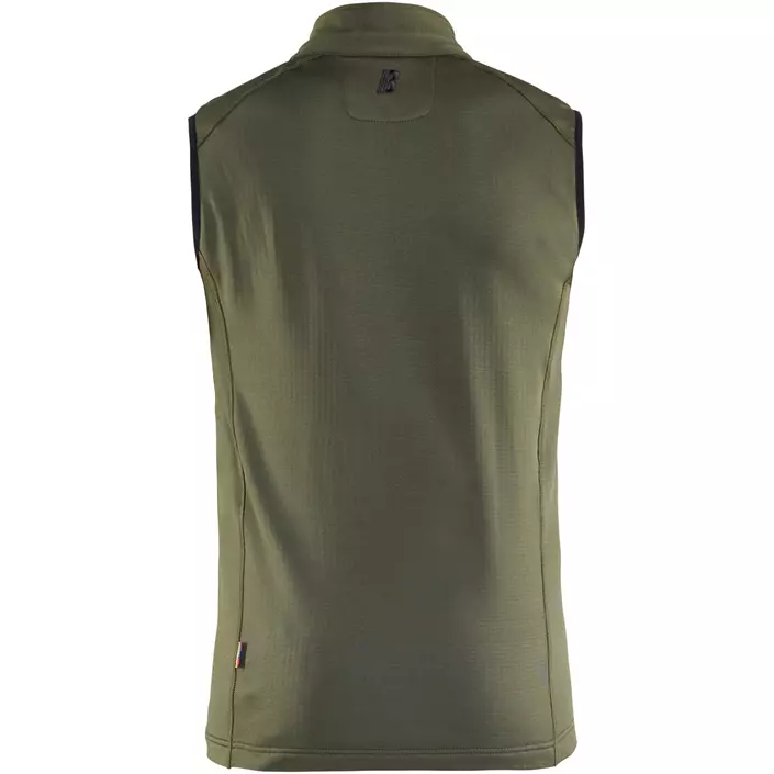 Blåkläder Striker fleecevest full stretch, Skovgrøn/Rust, large image number 1