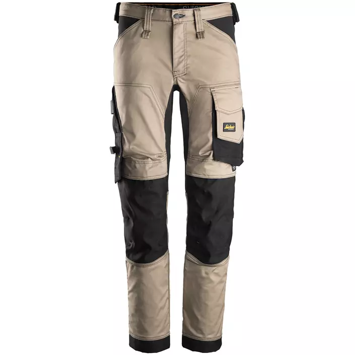 Snickers AllroundWork arbeidsbukse 6341, Khaki/Svart, large image number 0