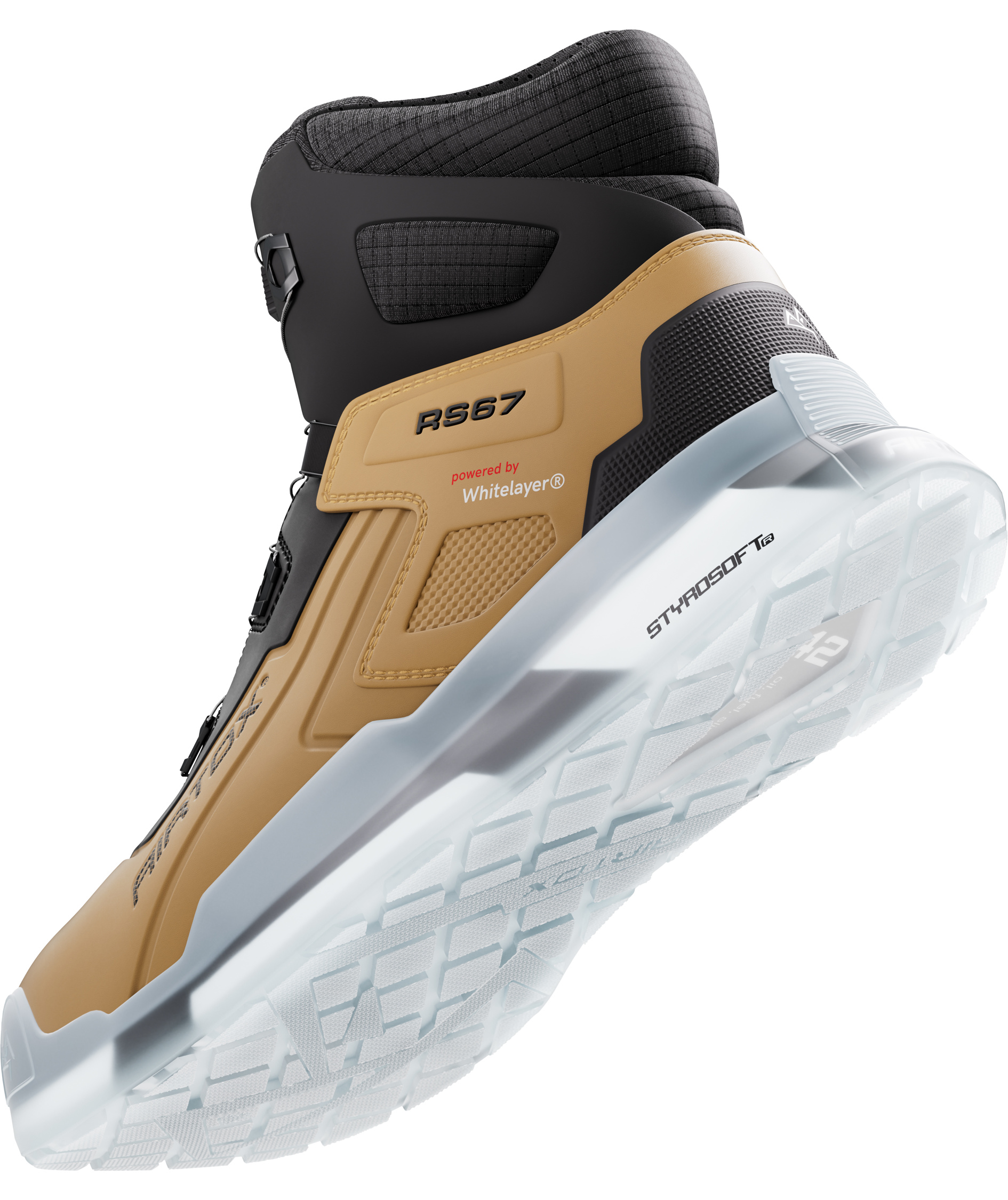 Airtox RS67 safety boots S7S, Desert haze/raven-black, large image number 3