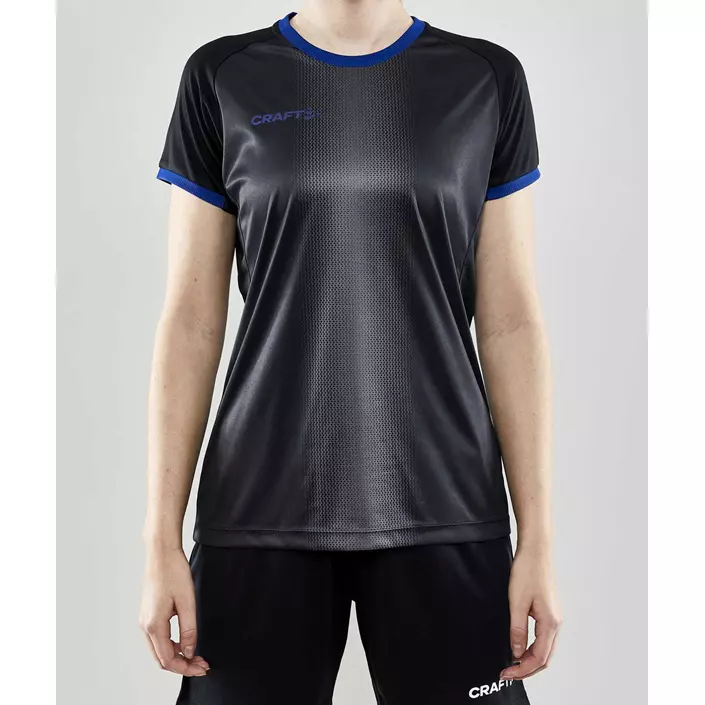 Craft Progress 2.0 Graphic Jersey Damen T-Shirt, Schwarz/Club Cobolt, large image number 1