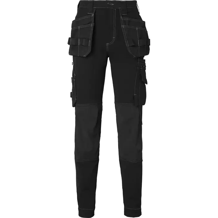Top Swede women's craftsman trousers 307 full stretch, Black, large image number 0