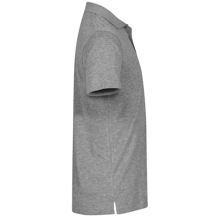 Clique Single Jersey Poloshirt, Grey melange, large image number 2
