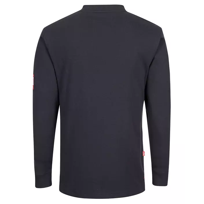 Portwest FR langermet Grandad T-skjorte, Marine, large image number 1
