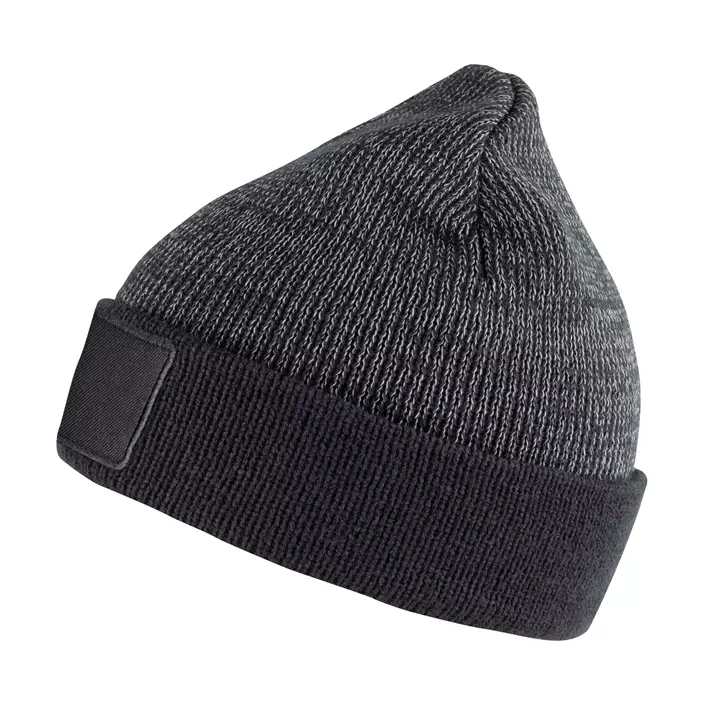 Clique Hubert Patch reflective knitted beanie, Reflective, Reflective, large image number 4