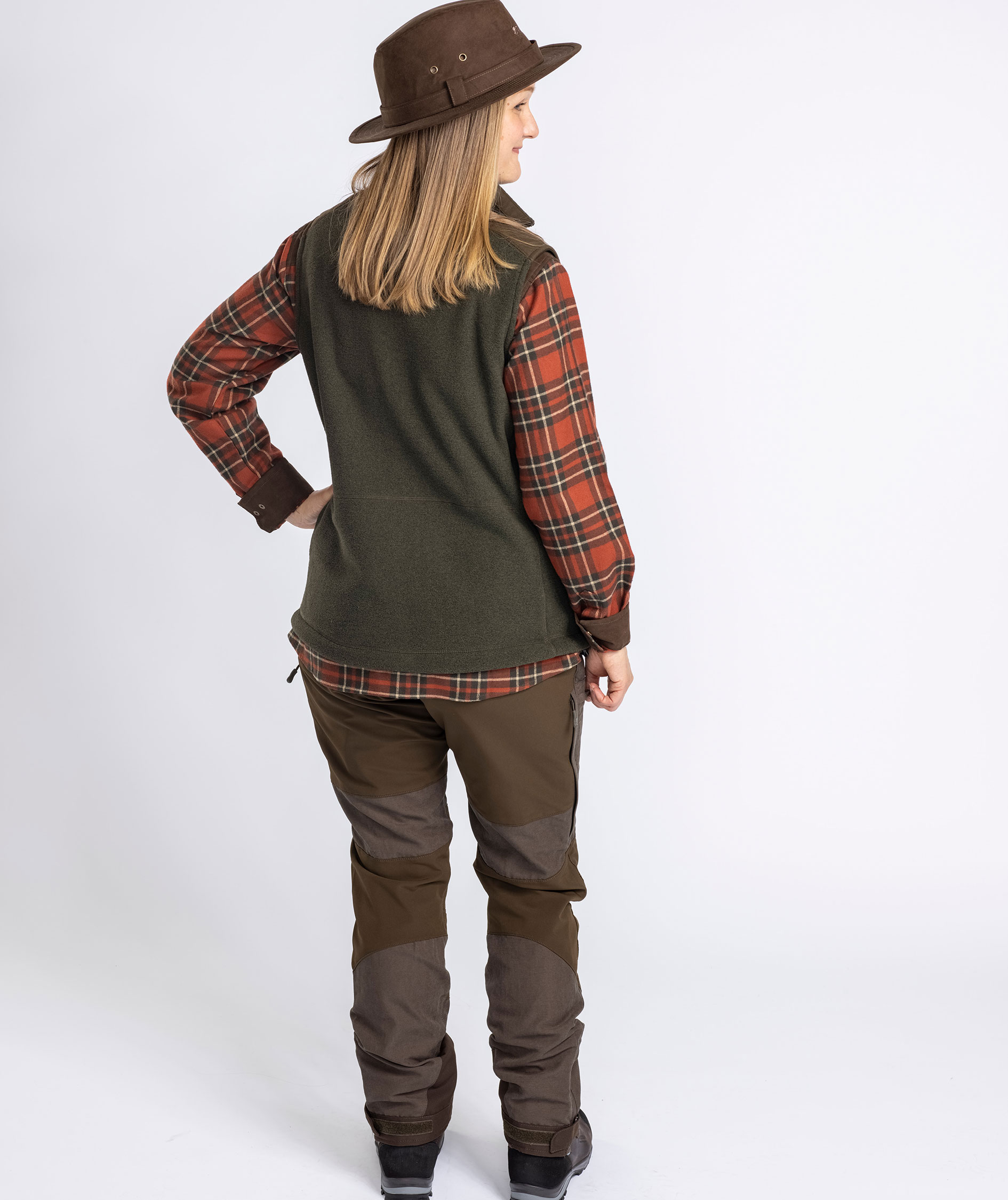 Pinewood Sm&aring;land Forest dame fleecevest, Hunting Green, large image number 7