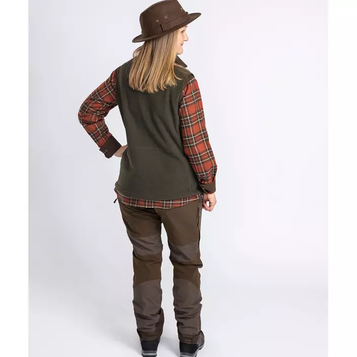 Pinewood Småland Forest dame fleecevest, Hunting Green, large image number 7