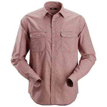 Snickers AllroundWork shirt, Red/Marine Blue