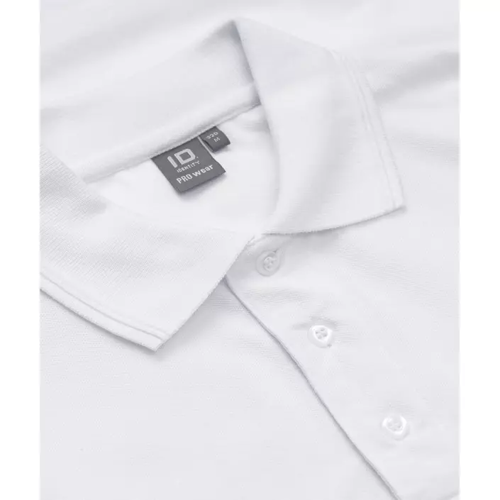 ID PRO Wear Polo T-skjorte med brystlomme, Hvit, large image number 3
