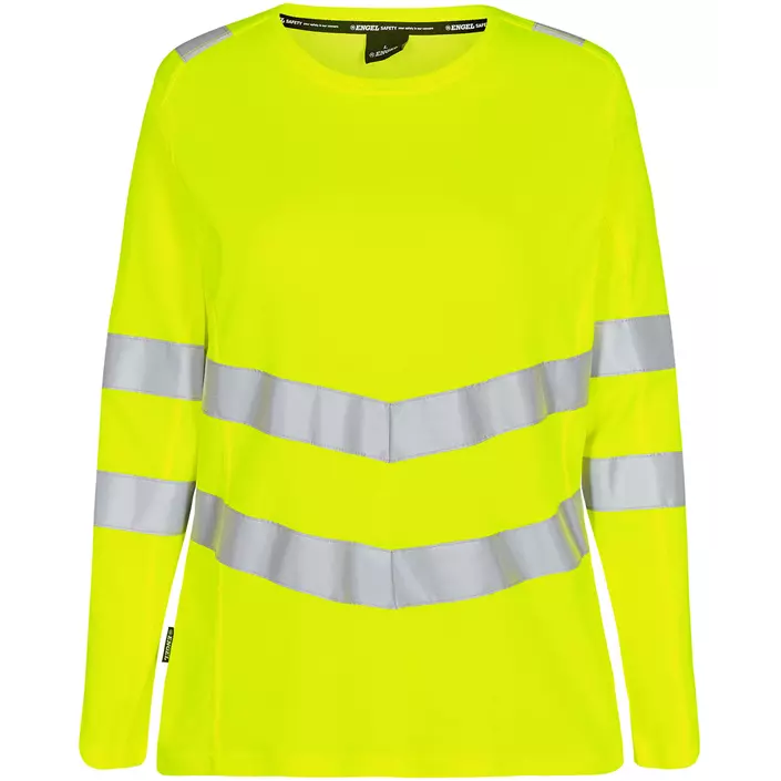 Engel Safety langärmliges Damen T-Shirt, Hi-Vis Gelb, large image number 0