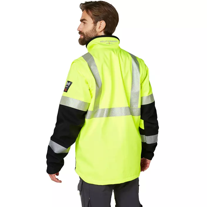 Helly Hansen ICU softshell jacket, Hi-vis yellow/charcoal, large image number 3
