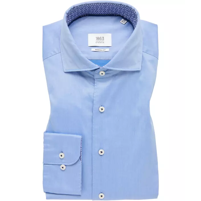 Eterna Soft Tailoring Modern fit Hemd, Medium Blue, large image number 4