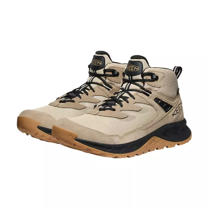 Keen Hightrail Mid WP vandrarkängor, Brindle/oak buff, large image number 4