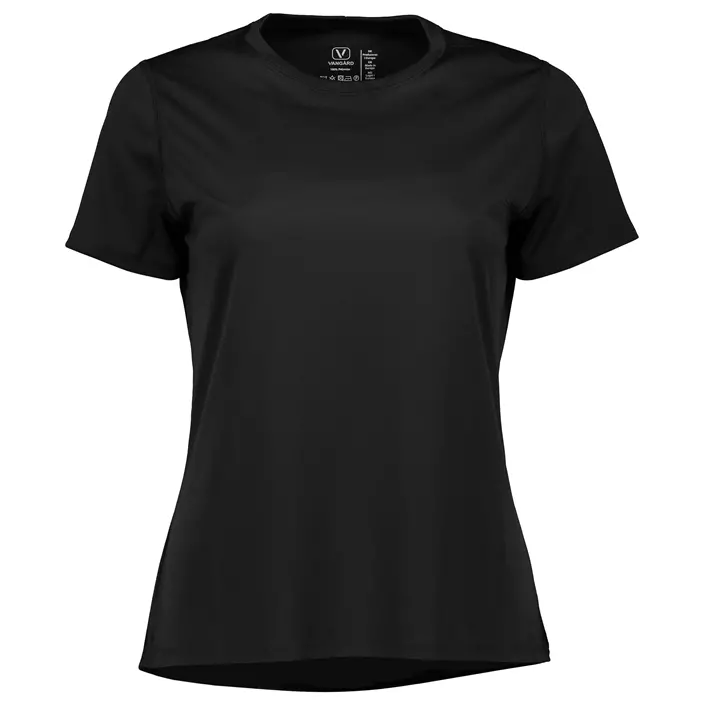 Vangàrd dame løbe T-shirt, Black, large image number 0