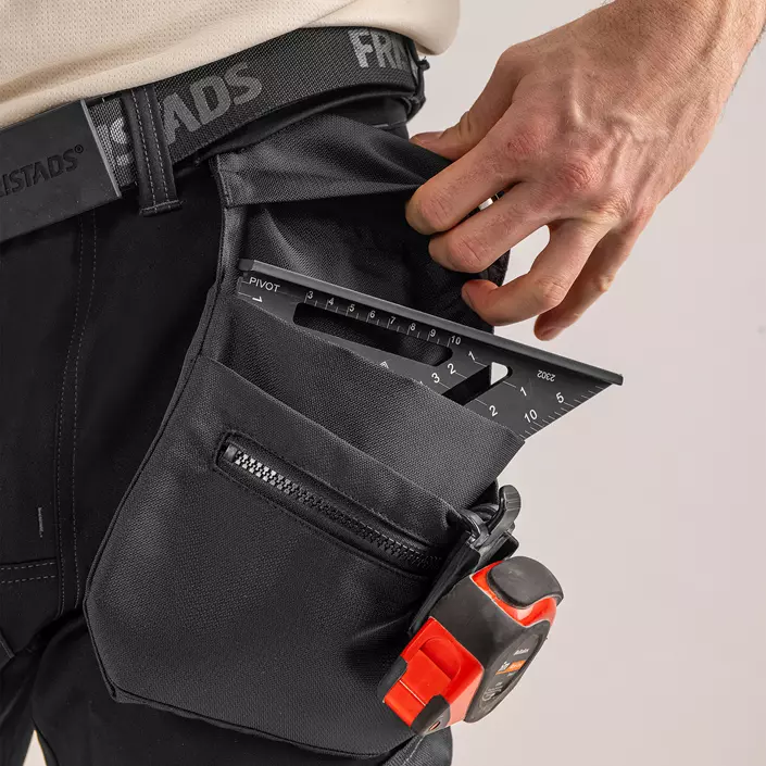 Fristads Flex löst hängande ficka 9801 CRKN, Svart, Svart, large image number 2