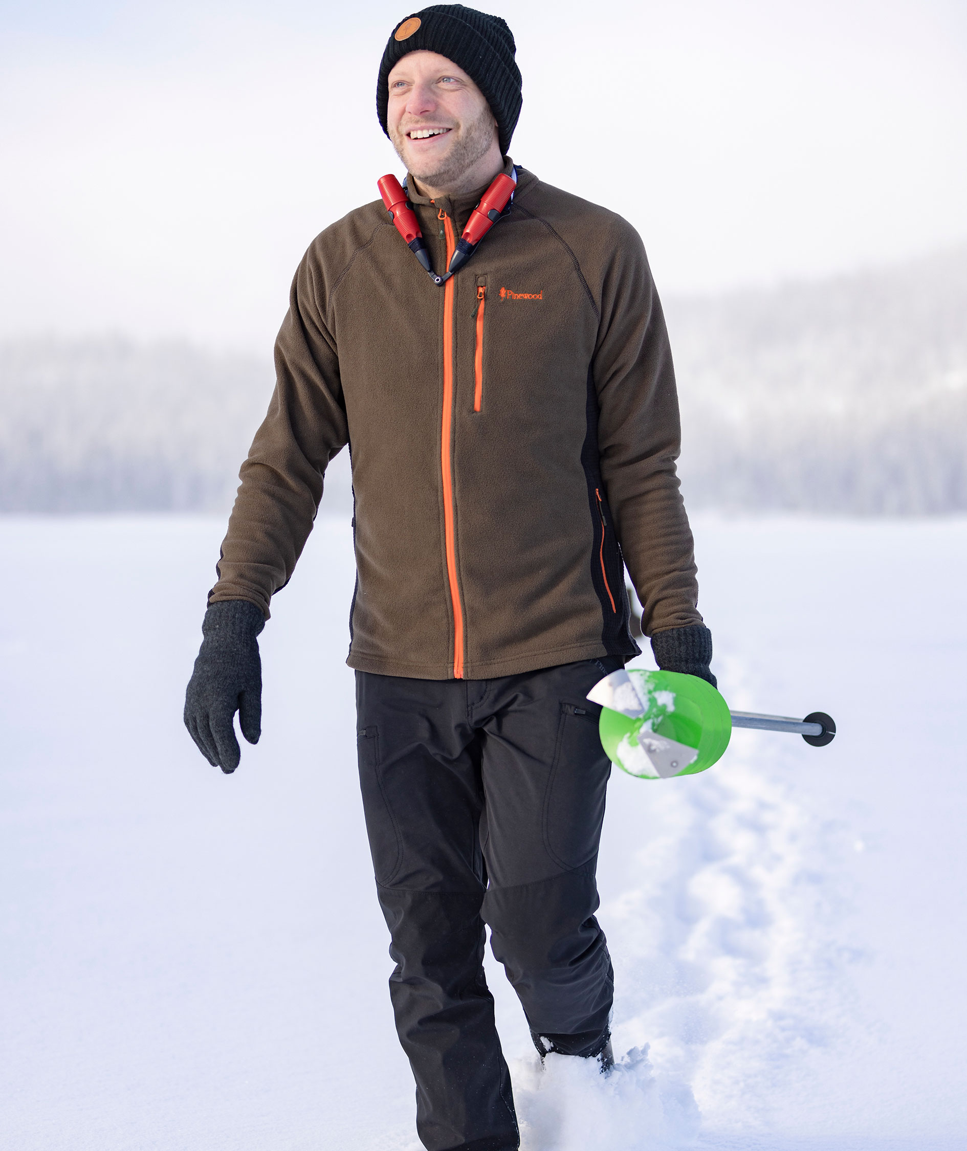 Pinewood&nbsp;Air Vent fleecejakke, Dark Olive, large image number 4