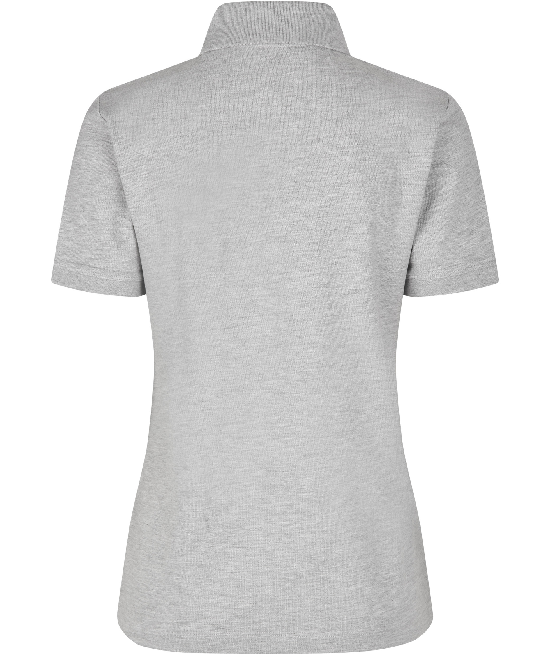 ID &oslash;kologisk dame polo T-shirt, Lys gr&aring; melange, large image number 1