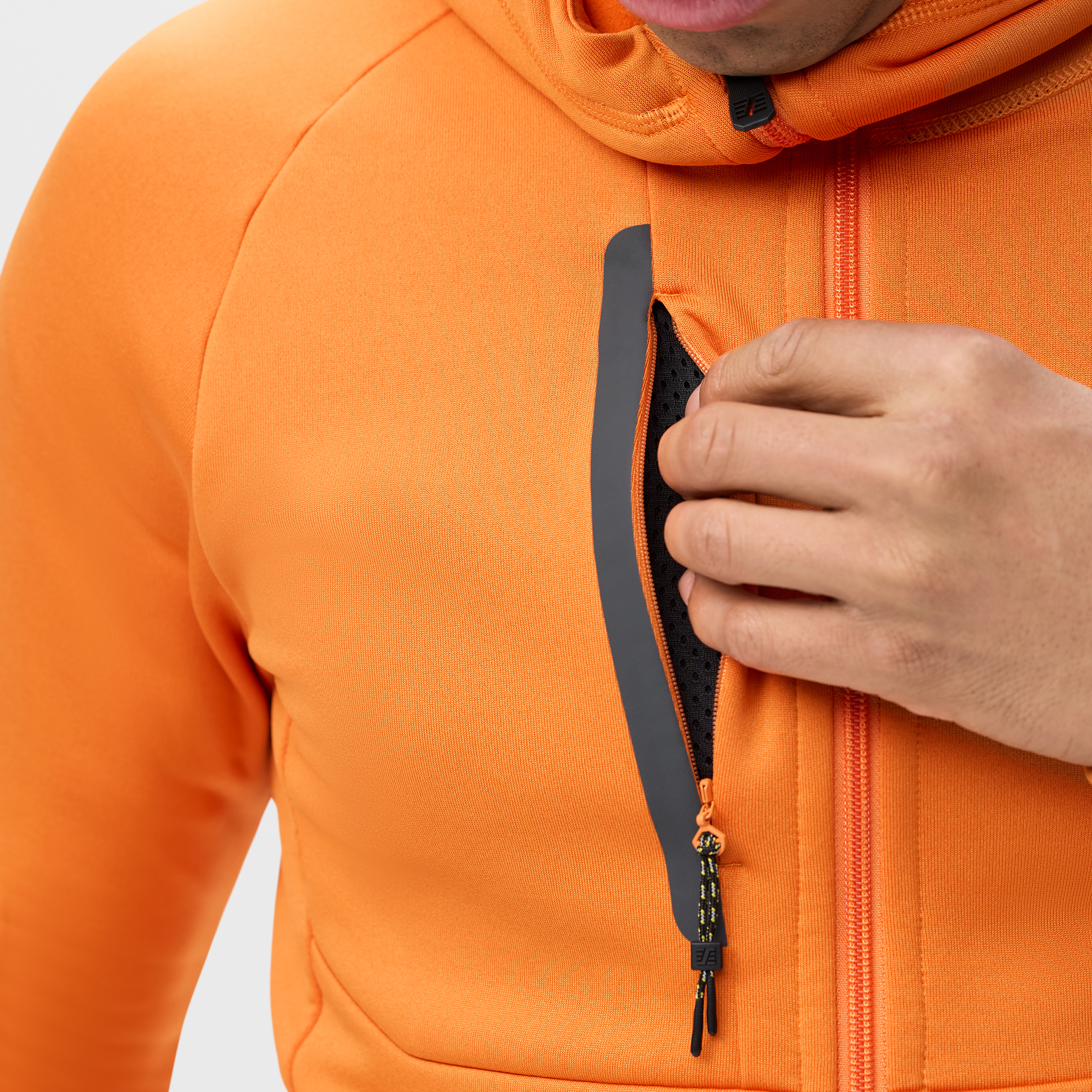 Snickers Flexiwork Polartec&reg; Hoodie mit Rei&szlig;verschluss 8026 full stretch, Warm Orange, Warm Orange, large image number 9