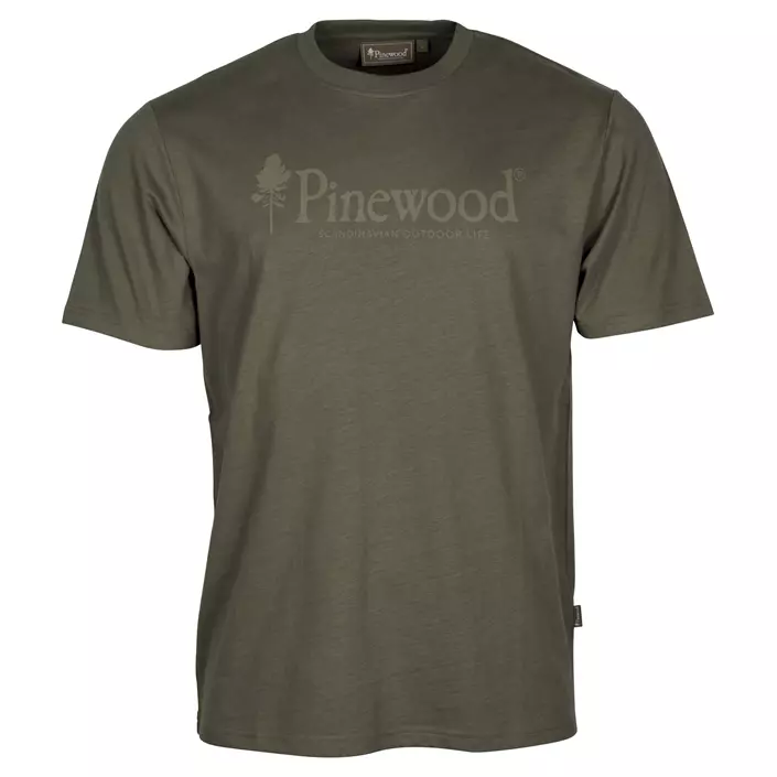Pinewood Outdoor Life T-shirt, Dark Green, large image number 0