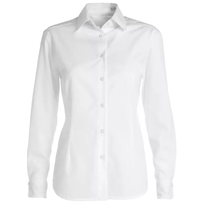 Kentaur modern fit long-sleeved women's shirt, White, large image number 0