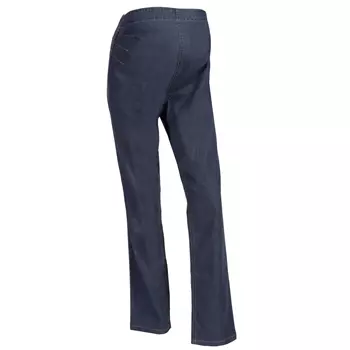 Nybo Workwear ventebukser/graviditetsbukser med ekstra benlængde, Denimblå