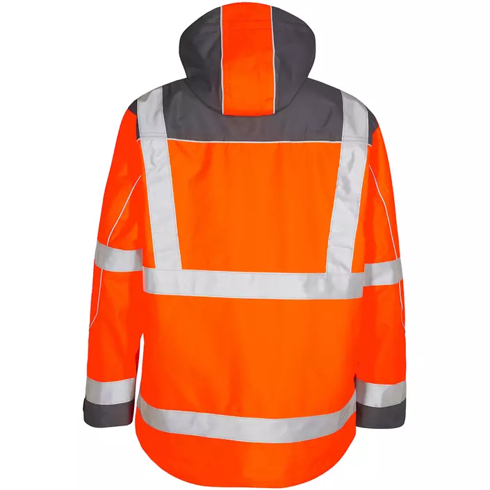 Engel Safety Shell Jacke, Hi-vis orange/Grau, large image number 1