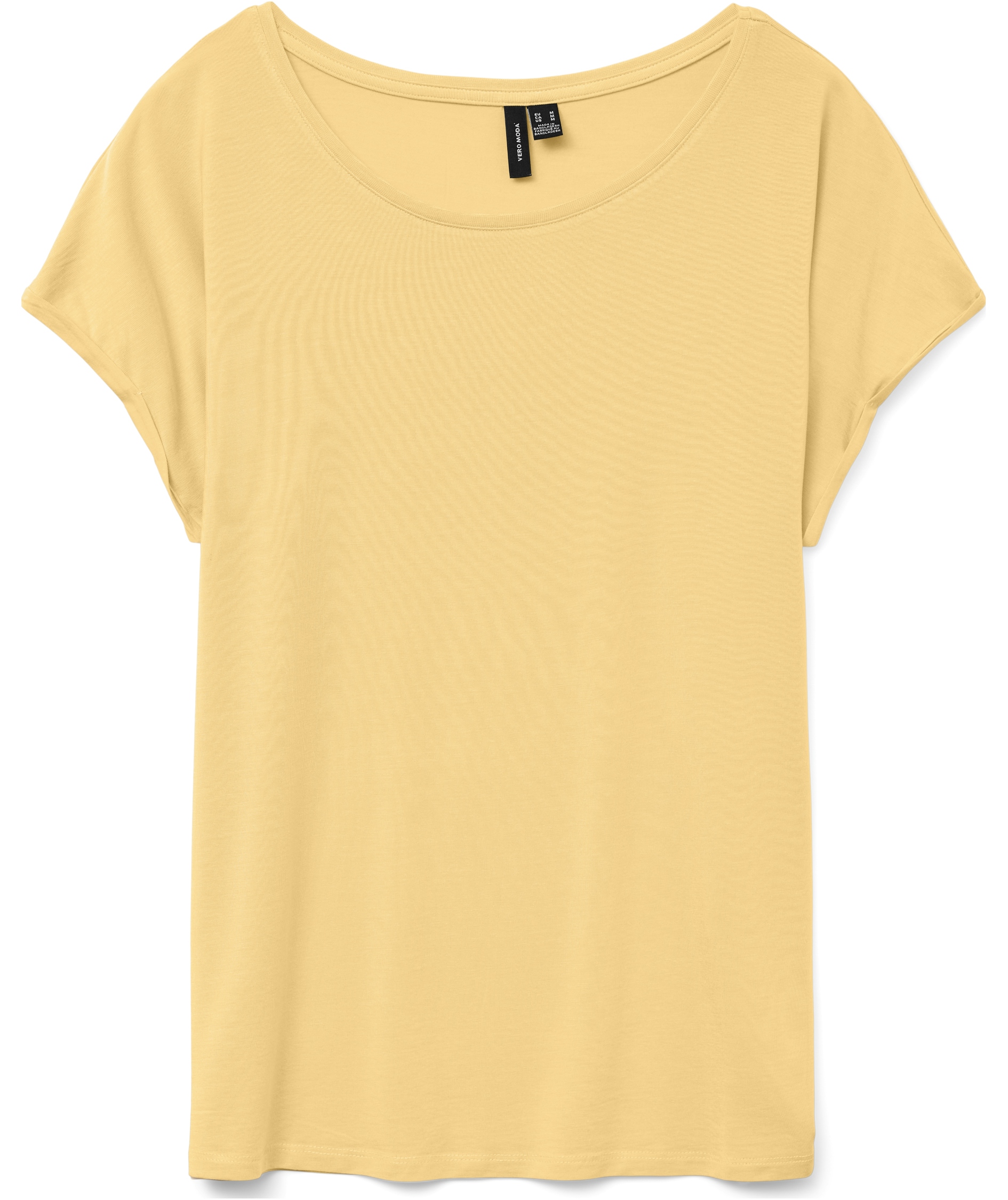 Vero Moda VMAVA PLAIN dame T-shirt, Golden Haze, Golden Haze, swatch