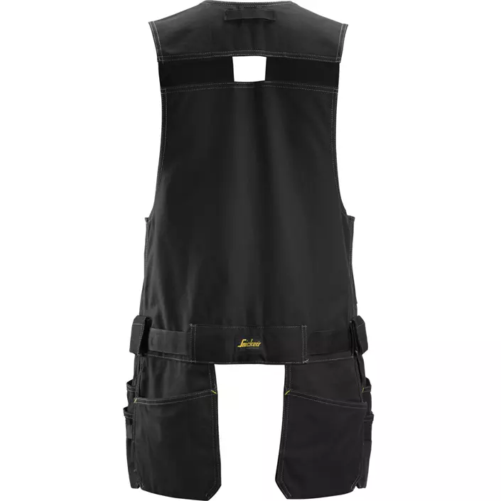 Snickers Canvas+ craftsman vest, Black/Black, large image number 1