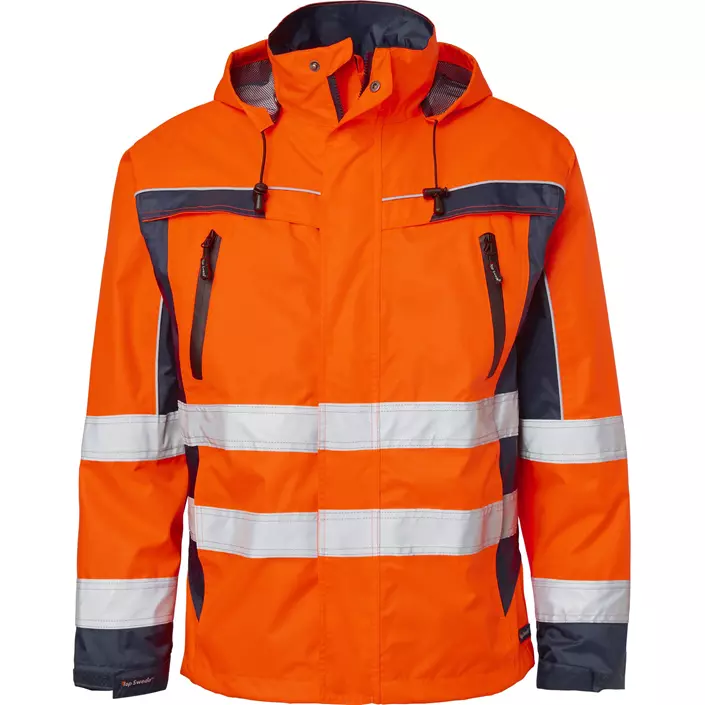 Top Swede shell jacket 5217, Hi-Vis Orange/Navy, large image number 0