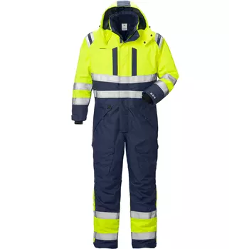 Fristads Airtech® thermal coverall 8015, Hi-vis Yellow/Marine