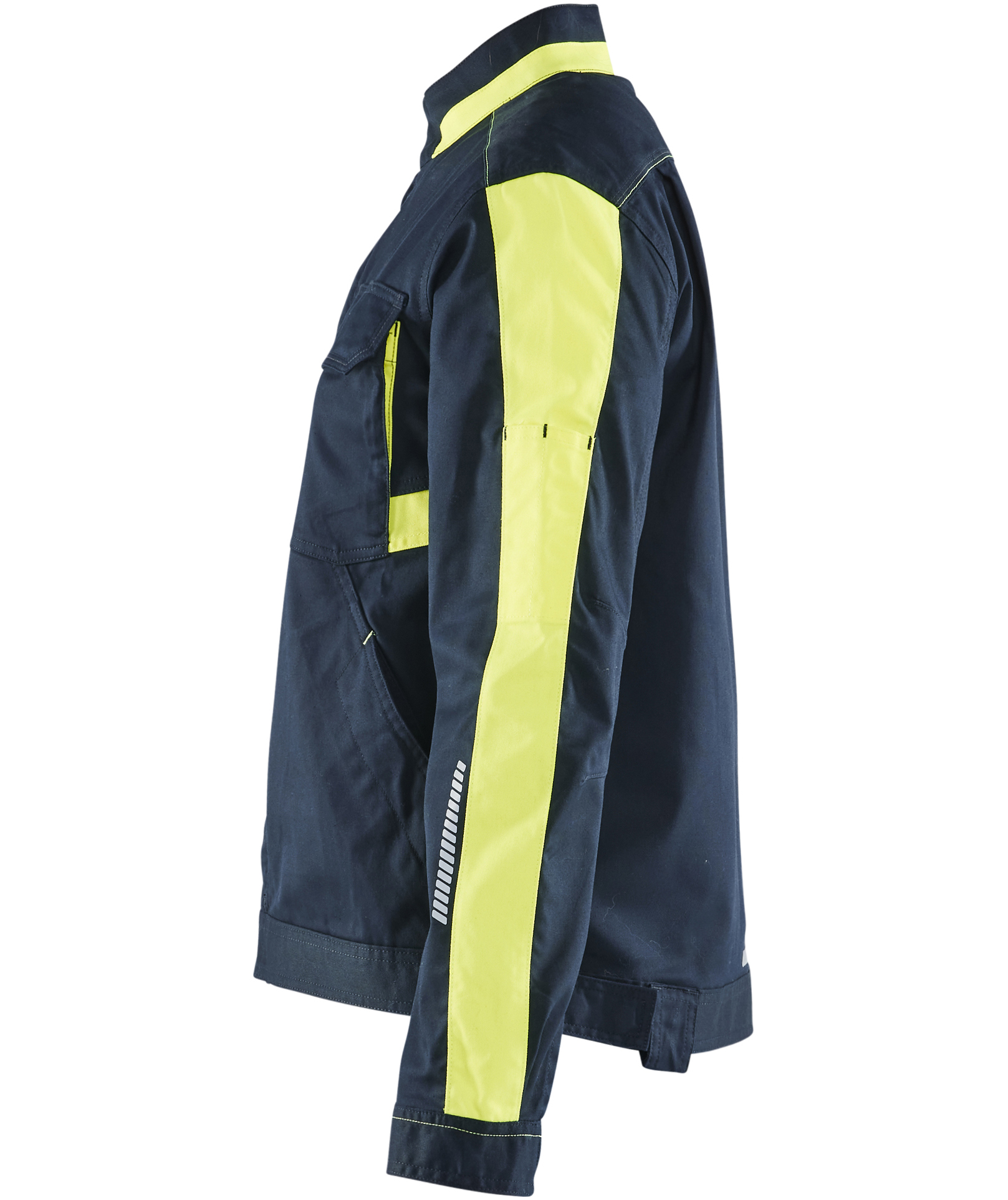Bl&aring;kl&auml;der women's work jacket, Dark Marine/Hi-Vis Yellow, large image number 4
