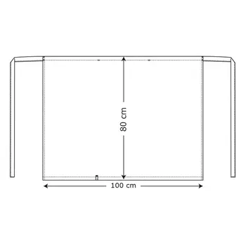 Kentaur långt serveringsförkläde