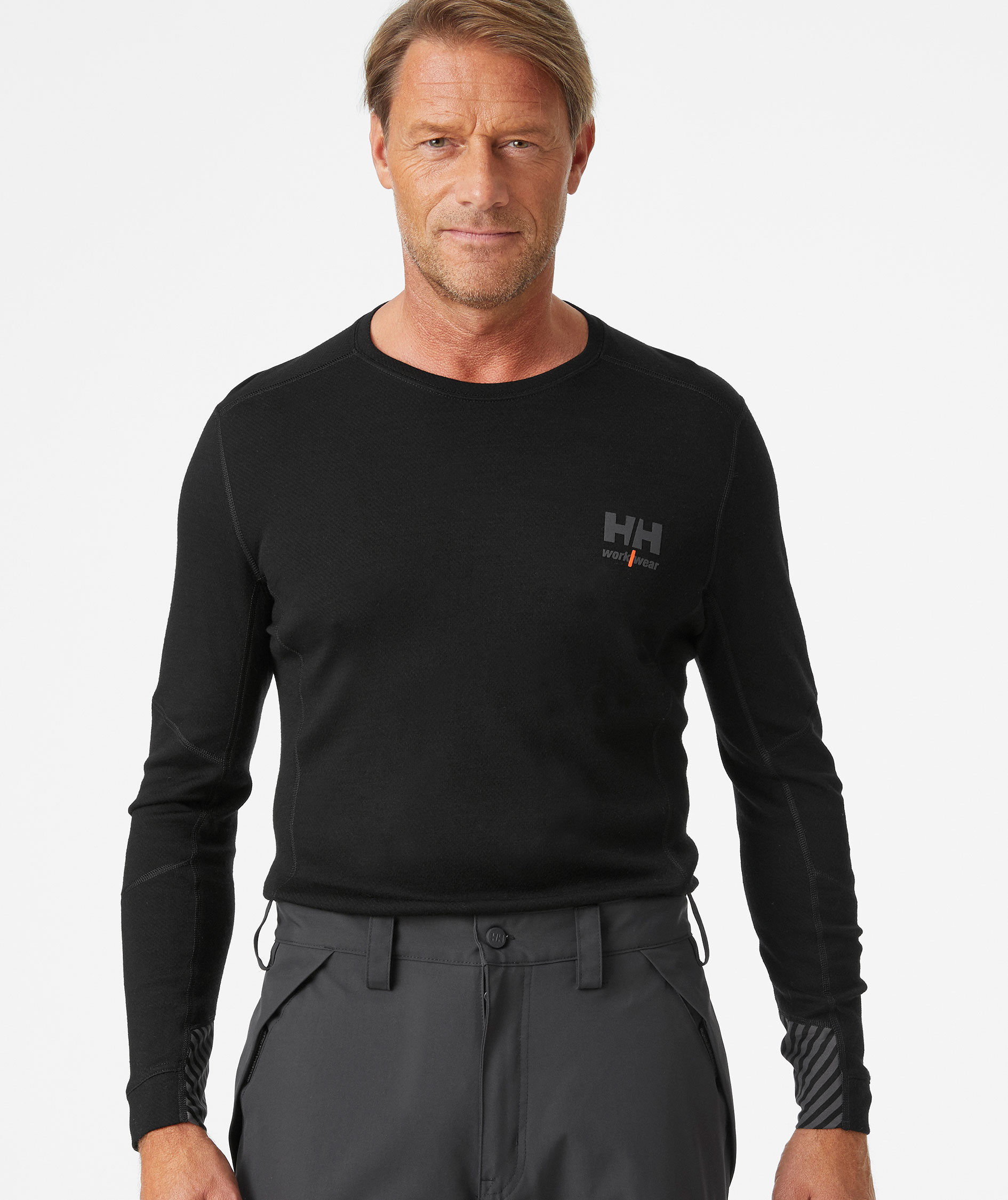 Helly Hansen Lifa Merino undertr&ouml;ja med merinoull, Svart