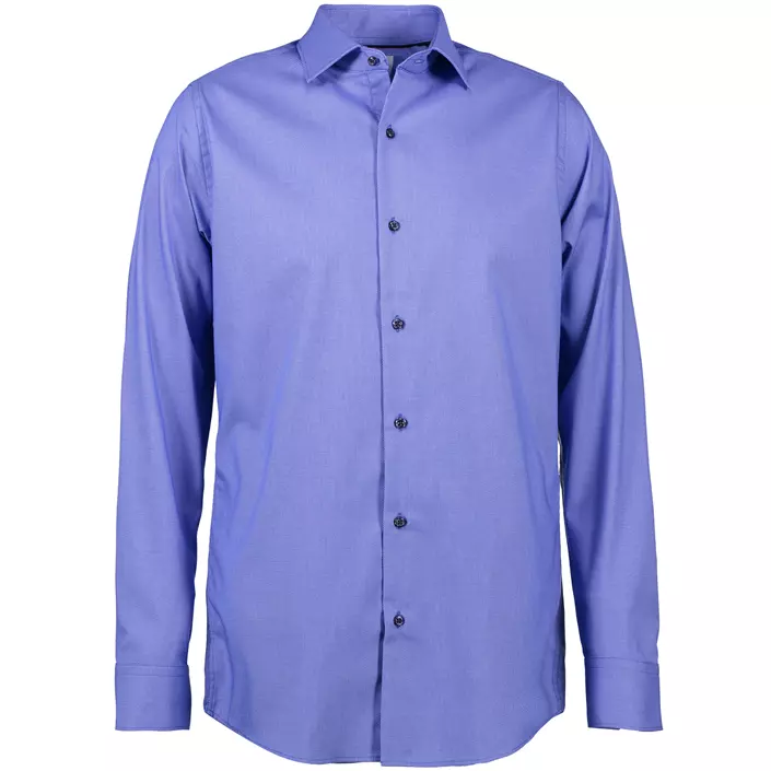 Seven Seas Dobby Royal Oxford Slim fit skjorte, Fransk Blå, large image number 2