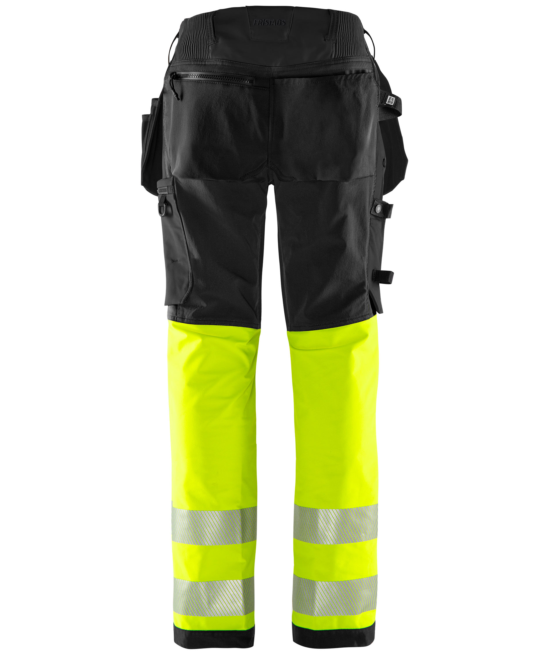 Fristads Green Damen Handwerkerhose 2663 GSTP full stretch, Hi-vis Gelb/Schwarz, large image number 2