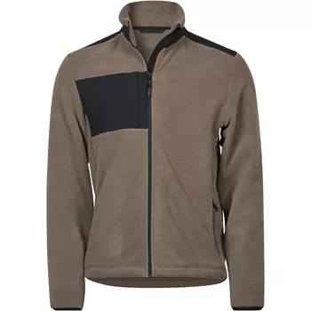 Tee Jays Mountain fleece jacket, Clay/black