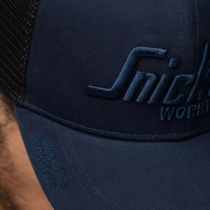 Snickers Trucker cap 9001, Navy/black, Navy/black, large image number 7