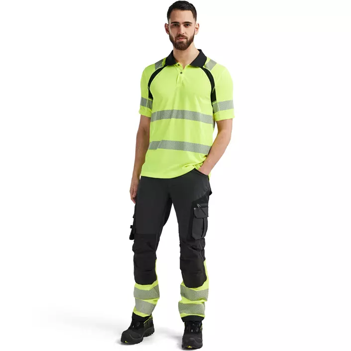 Blåkläder polo T-skjorte, Hi-vis Gul/Svart, large image number 1